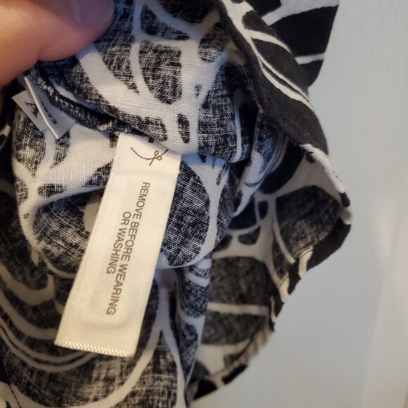 Ann Taylor Linen-Cotton blend Peplum Top – 2 - Picture 4 of 5